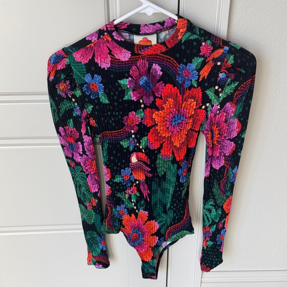 Women’s FARM Rio Ribbed Long-Sleeve Bodysuit